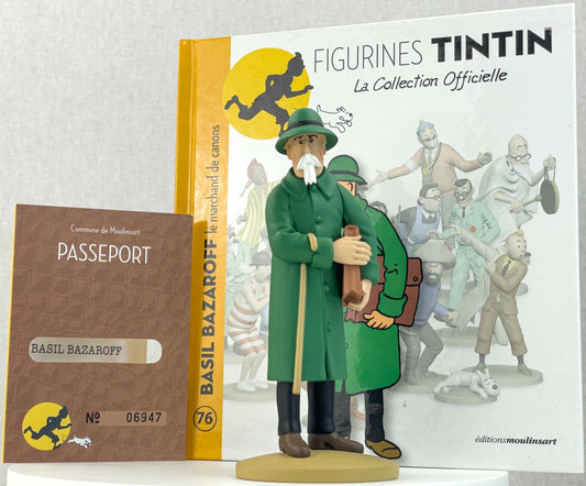 Tintin Figurines Officielle # 76 Basil Bazaroff: Ottokars Herge resin model