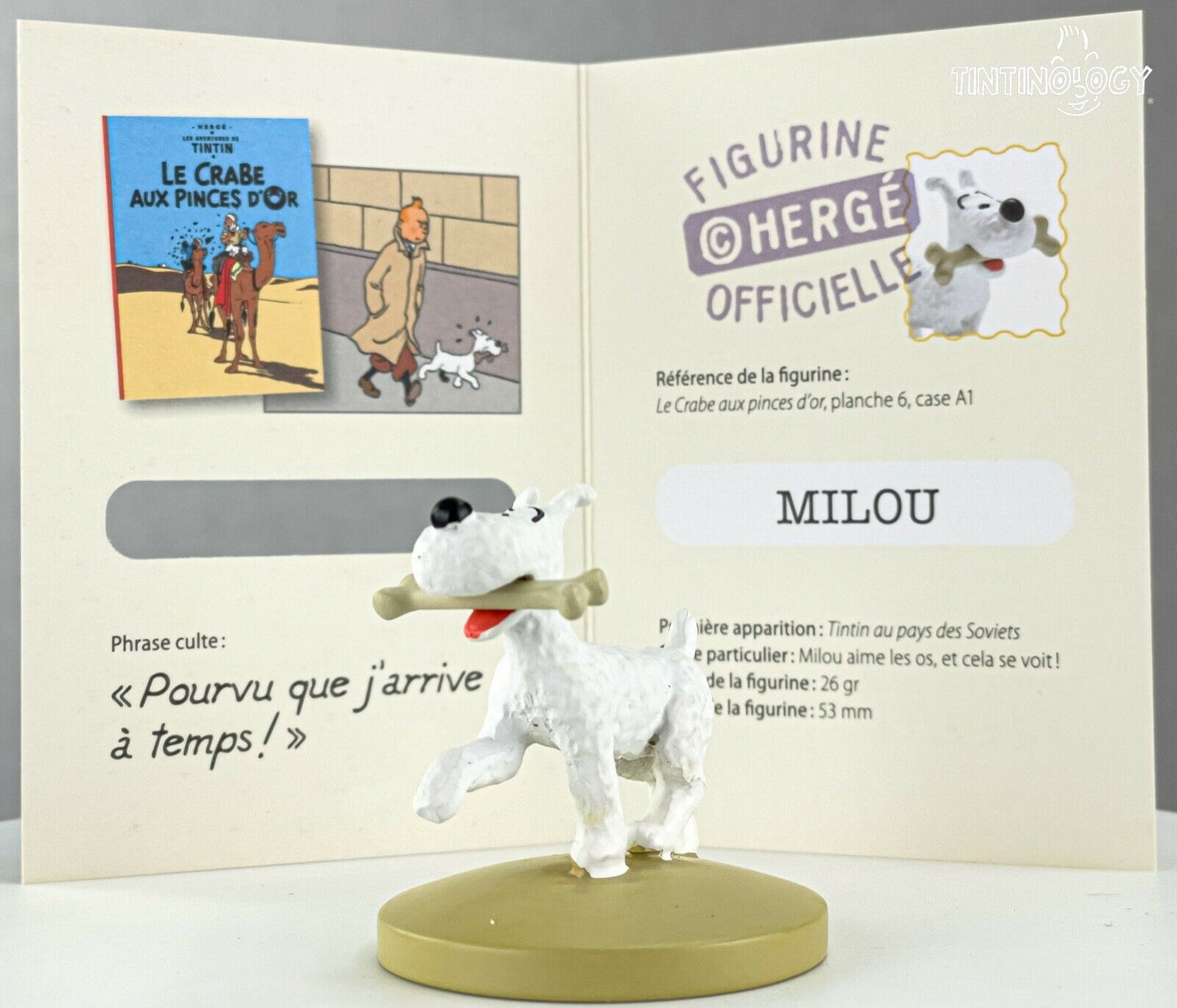 Tintin Figurine Officielle #6 Snowy & Bone Crab Golden Claws Herge ML Figure