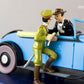 ATLAS TINTIN CAR # 68 Decapotable Bleu - Blue Lotus Herge model car 1/43 Scale