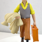 Tintin Figurines Officielle #95 Tintin & Suitcase: America Resin Model Figure