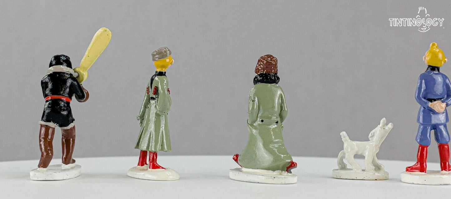 Pixi Tintin Figurine Set 46905 "Tintin in Soviets - Color" 2018 5x Metal Figures