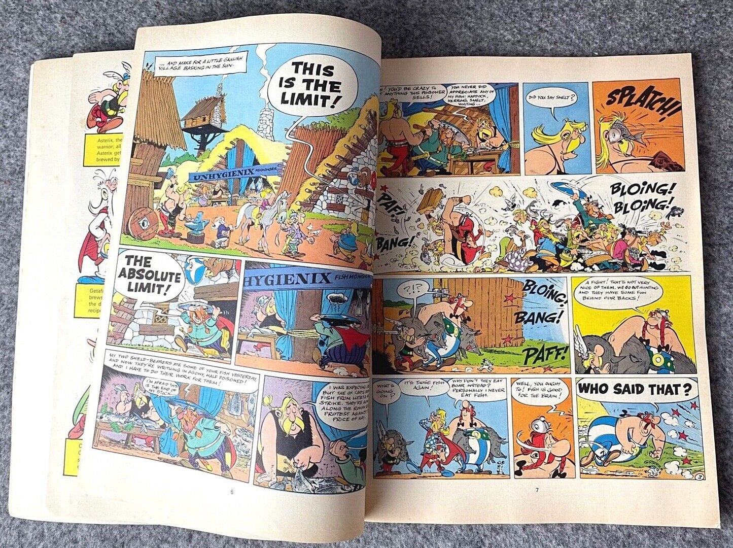 Asterix & the Great Crossing - 1970/80s Hodder/Dargaud UK Edition Paperback Book Uderzo