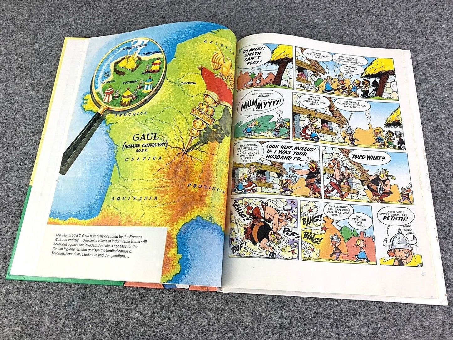 Asterix & the Secret Weapon 1991 Hodder 1st UK Edition Hardback Comic Book EO Uderzo