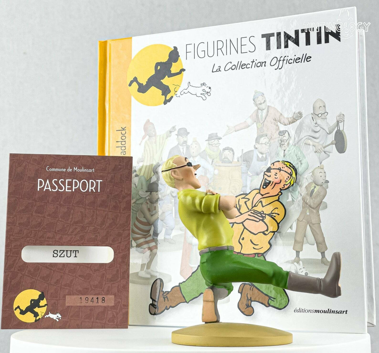 Tintin Figurine Officielle # 33 Skut Red Sea Sharks Herge model ML resin Figure