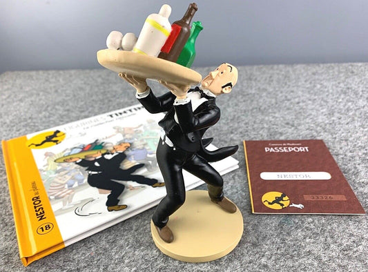 Tintin Figurines Officielle # 18 Nestor Slipping: 7 Crystal Balls model ML Resin