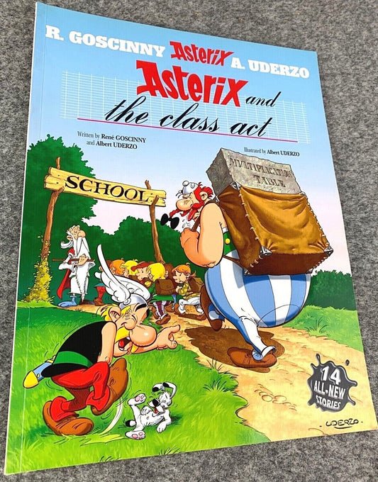 Asterix & the Class Act - 2000s Orion/Sphere UK Edition Paperback Book EO Uderzo