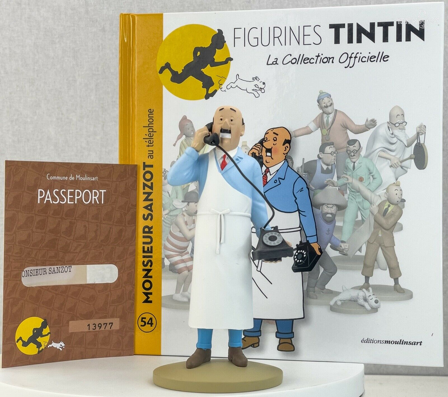 Tintin Figurines Officielle # 54 Mr Cutts the Butcher Herge model ML Figure