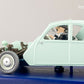 ATLAS TINTIN CAR # 33 Crashed 2CV Castafiore Emerald Herge model car 1/43 Scale
