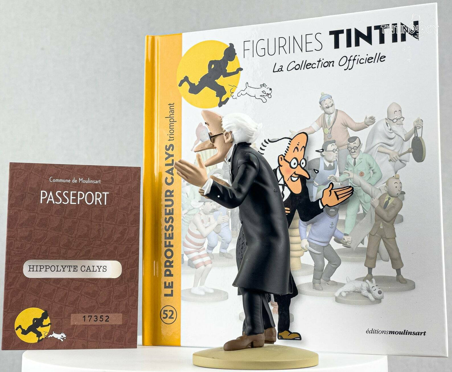 Tintin Figurines Officielle # 52 Professor Calys Herge model Moulinsart Figure