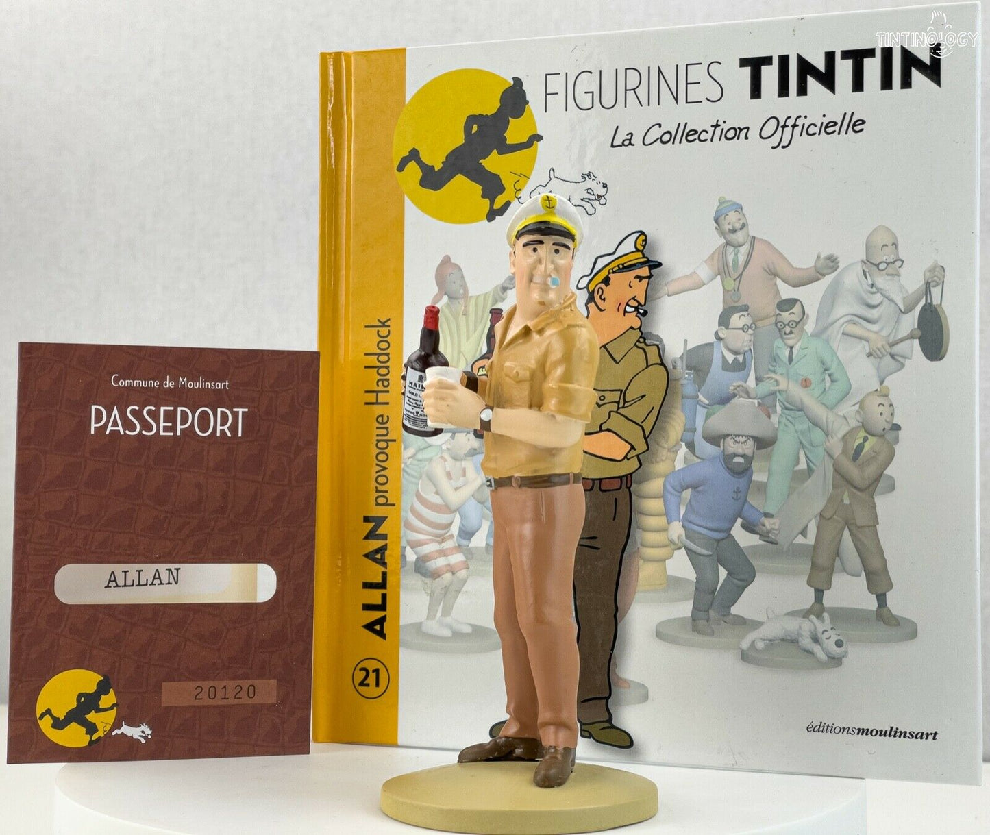 Tintin Figurine Officielle # 21 Allan: Red Sea Sharks Herge model Moulinsart