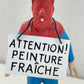 Tintin Figurines Officielle # 69 Haddock in Red Paint: Moon ML Resin Figure