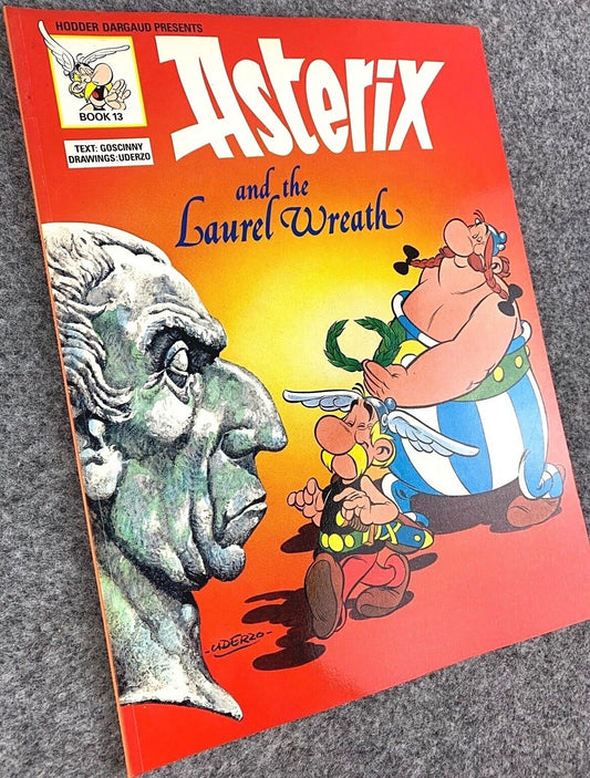 Asterix & the Laurel Wreath - 1970/80s Hodder/Dargaud UK Edition Paperback Book Uderzo