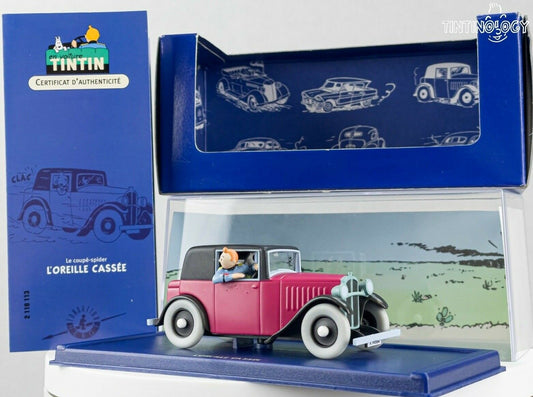 ATLAS TINTIN CAR # 13 Coupe Spider - Broken Ear Herge model 1/43 Scale voiture