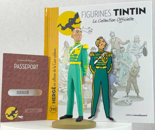 Tintin Figurines Officielle #111 Herge in Uniform: Ottokars Sceptre Resin Model