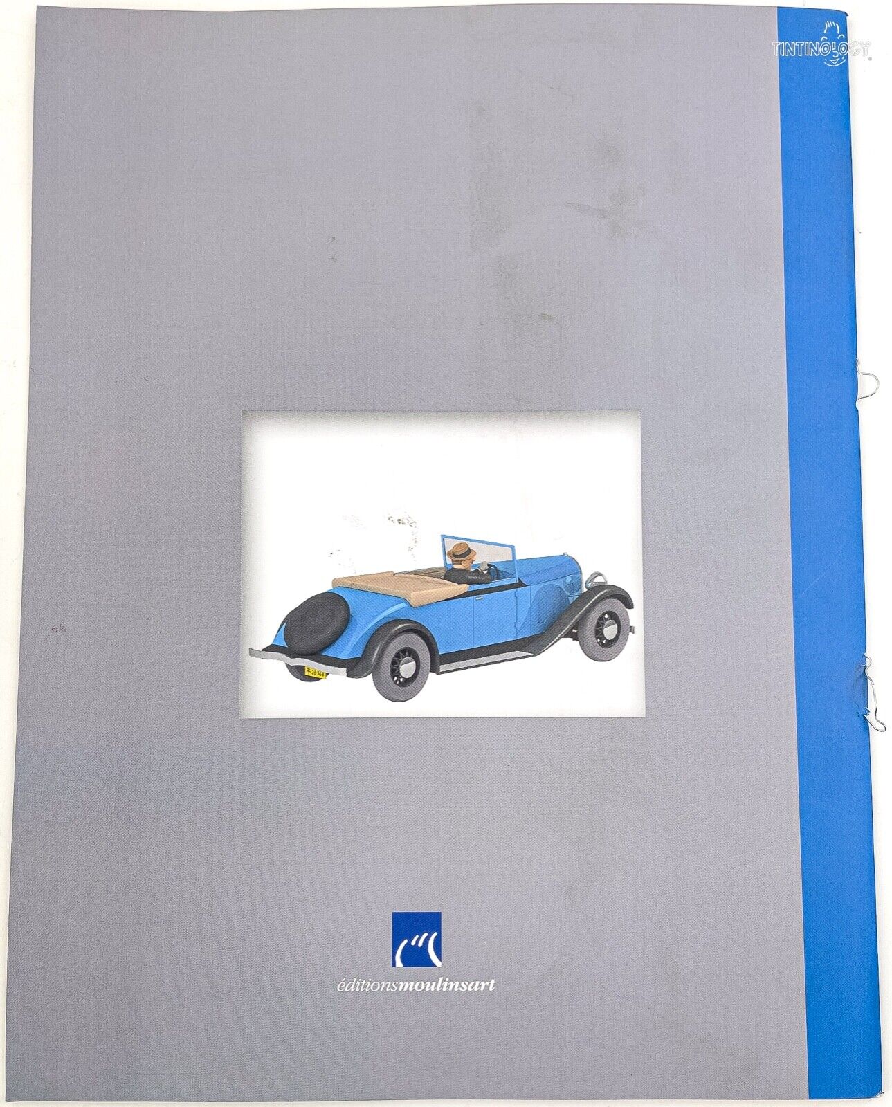 HACHETTE Tintin Car 1/24 # 46 Decapotable - Blue Lotus Rare Model Voiture Figure