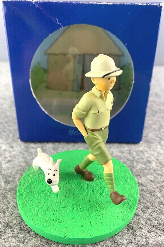 Tintin in the Congo: Coffret/Box Scene 43100 Moulinsart Tintin Figurine 9cm RARE