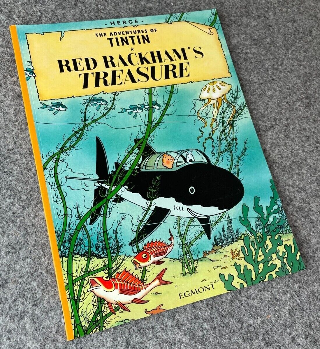 Red Rackham's Treasure Tintin Book Egmont UK Paperback Edition
