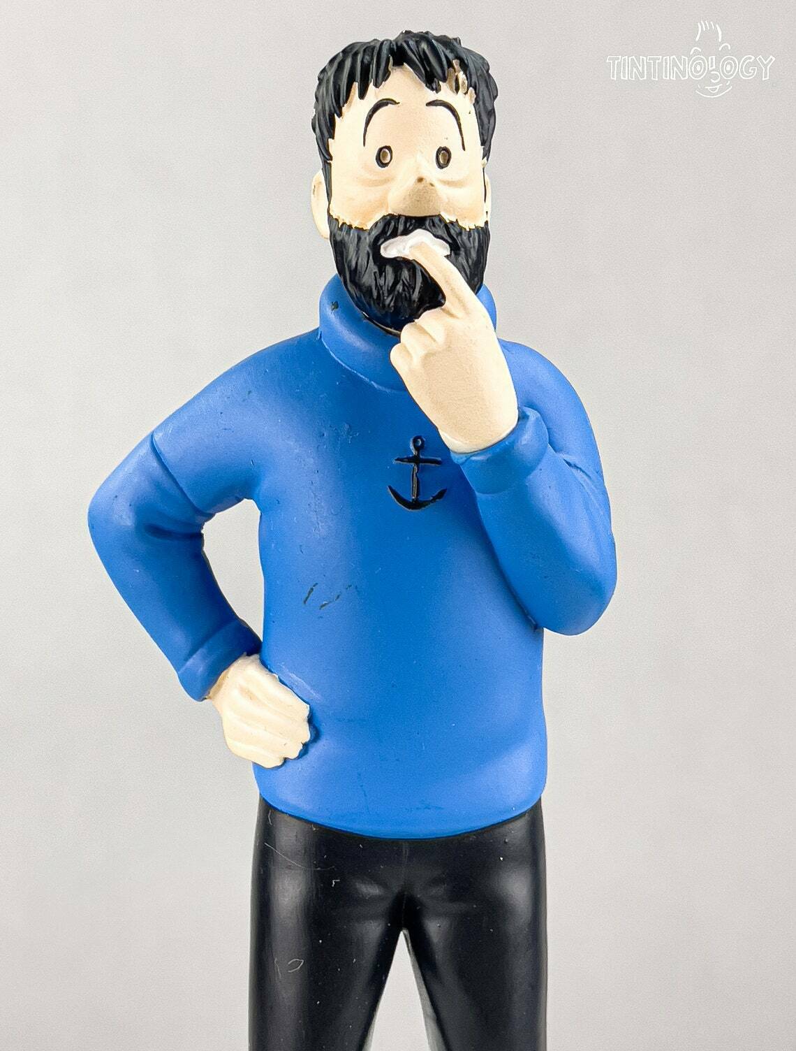 Tintin Figurine Officielle # 2 Haddock Pondering Herge model Moulinsart Figure