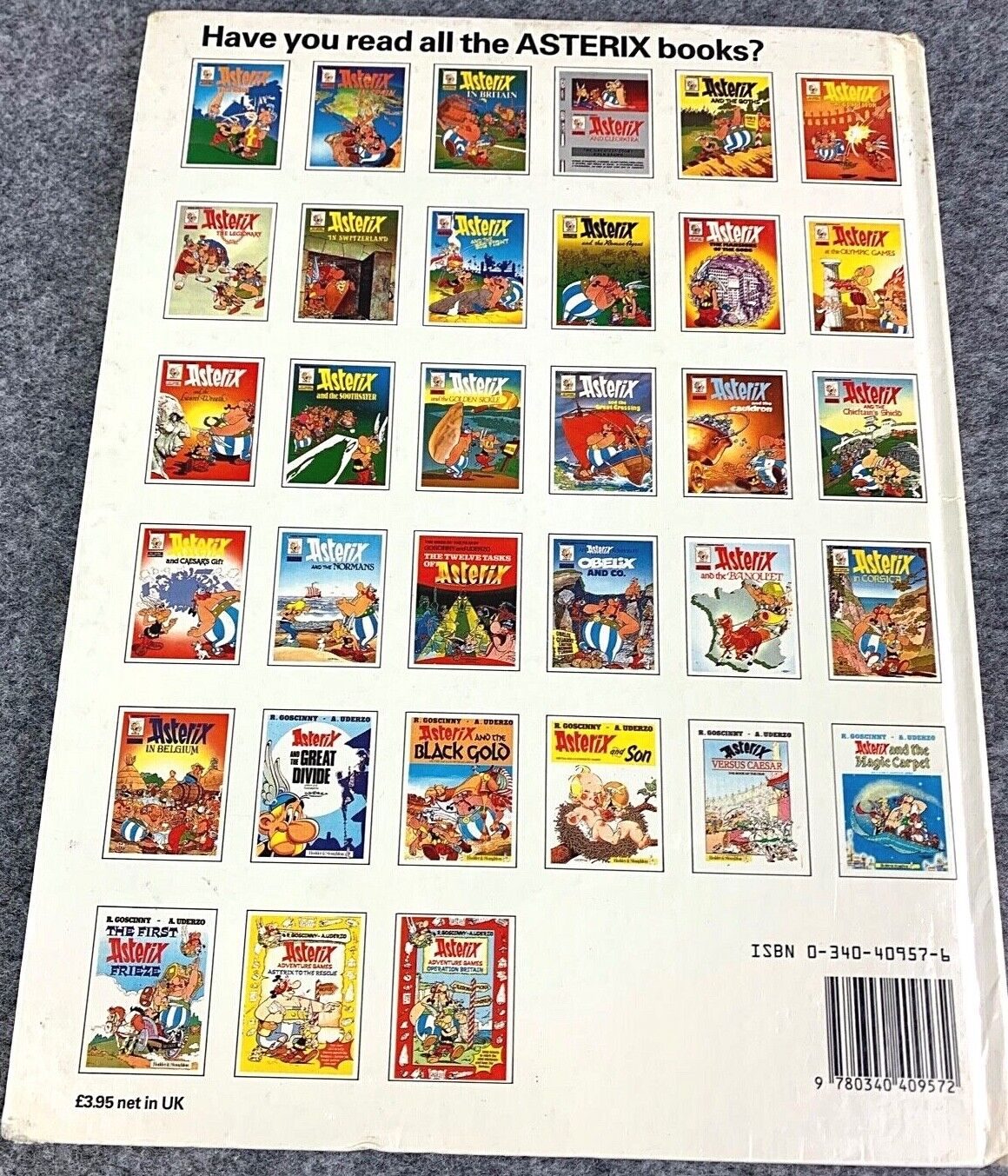 Asterix & the Magic Carpet: Hodder 1988 1st UK Edition Hardback Asterix Book EO