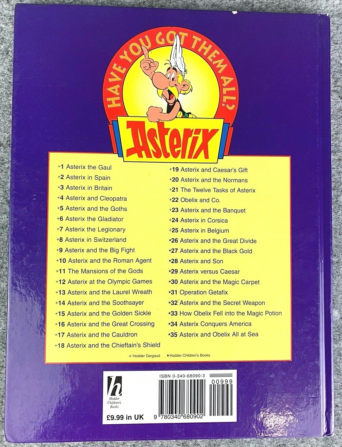 Asterix and Obelix All at Sea Hodder 1996 1st UK Edition Hardback Book EO Comic