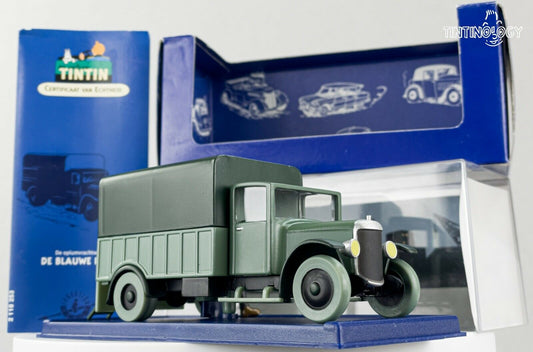 ATLAS TINTIN CAR # 53 Green Truck: Blue Lotus Herge model car 1/43 Scale Voiture