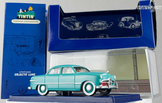 ATLAS TINTIN CAR # 49 Ford Custom - Destination Moon Herge model car 1/43 Scale