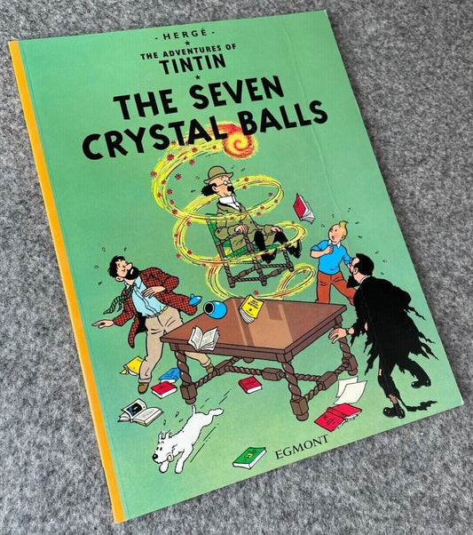 The 7 Crystal Balls Tintin Book Egmont UK Paperback Edition