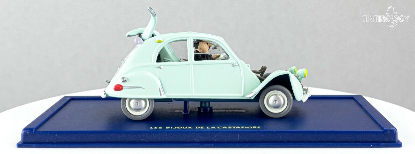 ATLAS TINTIN CAR # 33 Crashed 2CV Castafiore Emerald Herge model car 1/43 Scale