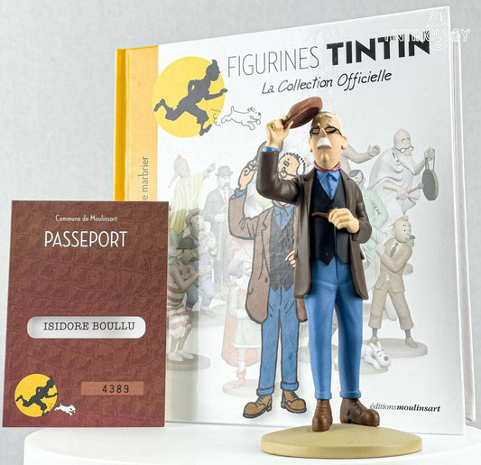 Tintin Figurine Officielle # 35 Mr Boullu the Builder Herge model Figure