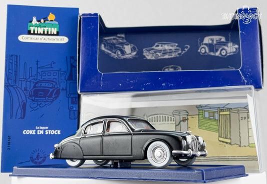 ATLAS TINTIN CAR # 67 Jaguar MK 1 - Red Sea Sharks Herge model car 1/43 Scale