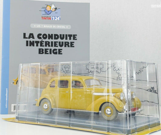 HACHETTE Tintin Car 1/24 #36 Beige Car: 7 Crystal Balls Rare Model Voiture