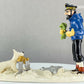 Pixi Moulinsart Figurine 46205 Haddock Snowy & Chicken 2004 Metal Figure Tintin