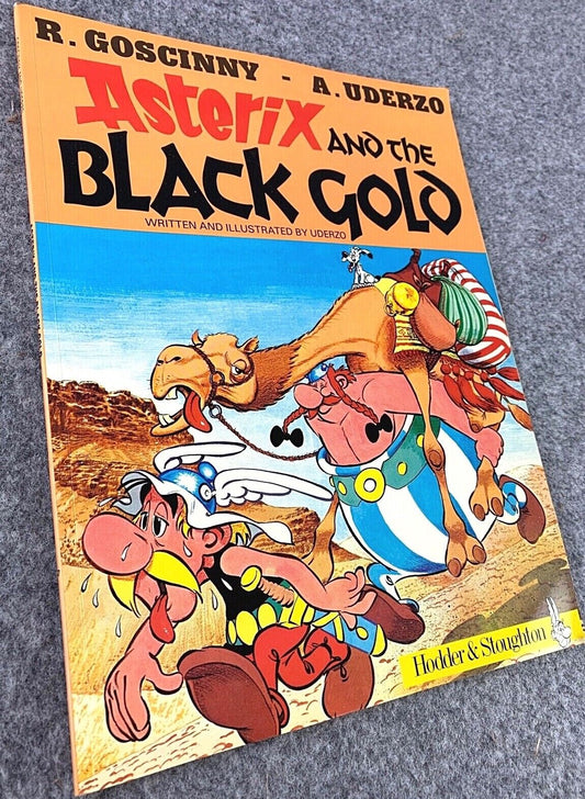 Asterix & the Black Gold - 1970/80s Hodder/Dargaud UK Edition Paperback Book Uderzo