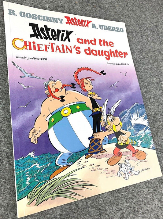 Asterix & Chieftain's Daughter - 2000s Orion/Sphere UK Edition Paperback Book EO Uderzo