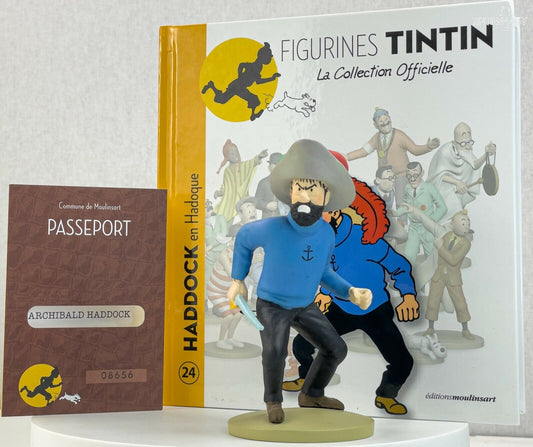 Tintin Figurine Officielle # 24 Haddock & Sword - Unicorn Herge model ML Figure