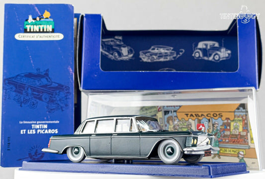 ATLAS TINTIN CAR # 11 Government Limo Picaros Herge model 1/43 Scale Voiture