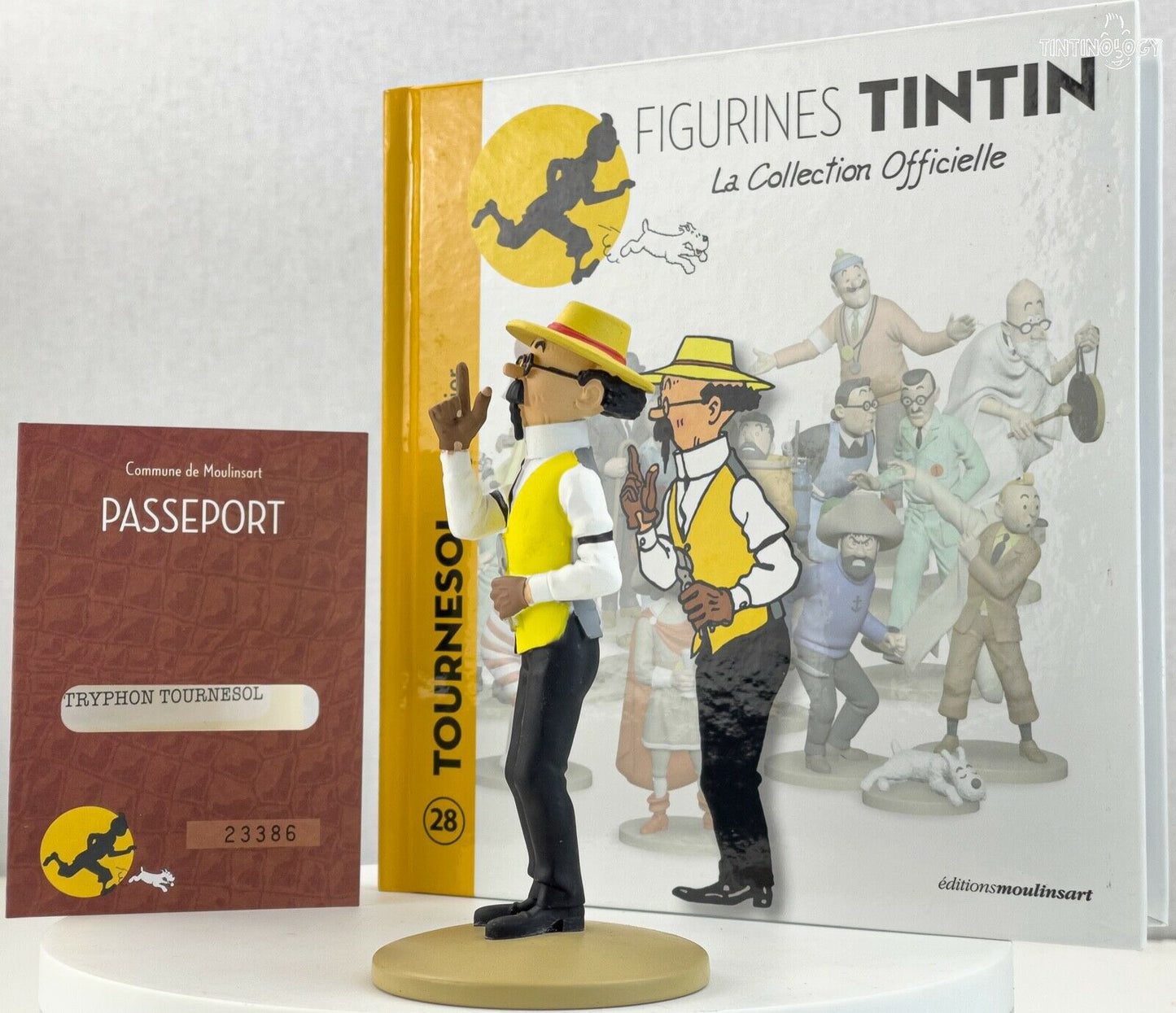 Tintin Figurines Officielle # 28 Calculus Gardener Herge model Moulinsart Figure