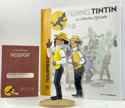 Tintin Figurine Officielle # 28 Calculus Gardener Herge model Moulinsart Figure