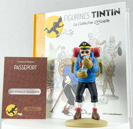 Tintin Figurine Officielle # 34 Hiking Haddock - Tibet Herge model ML Figure