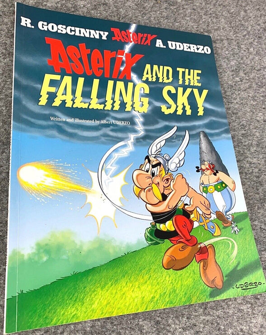 Asterix & the Falling Sky - 2000s Orion/Sphere UK Edition Paperback Book EO Uderzo