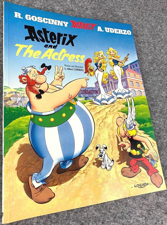 Asterix & the Actress - 2000s Orion/Sphere UK Edition Paperback Book EO Uderzo