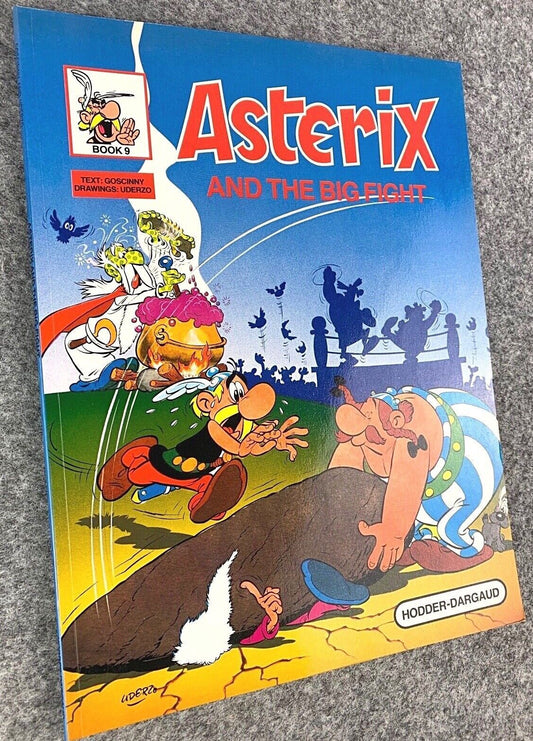 Asterix & the Big Fight - 1970/80s Hodder/Dargaud UK Edition Paperback Book Uderzo